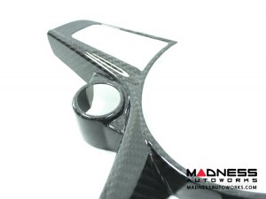 Alfa Romeo Stelvio Steering Wheel Trim - Carbon Fiber - Main Center Trim Piece  - Pre '20 Models